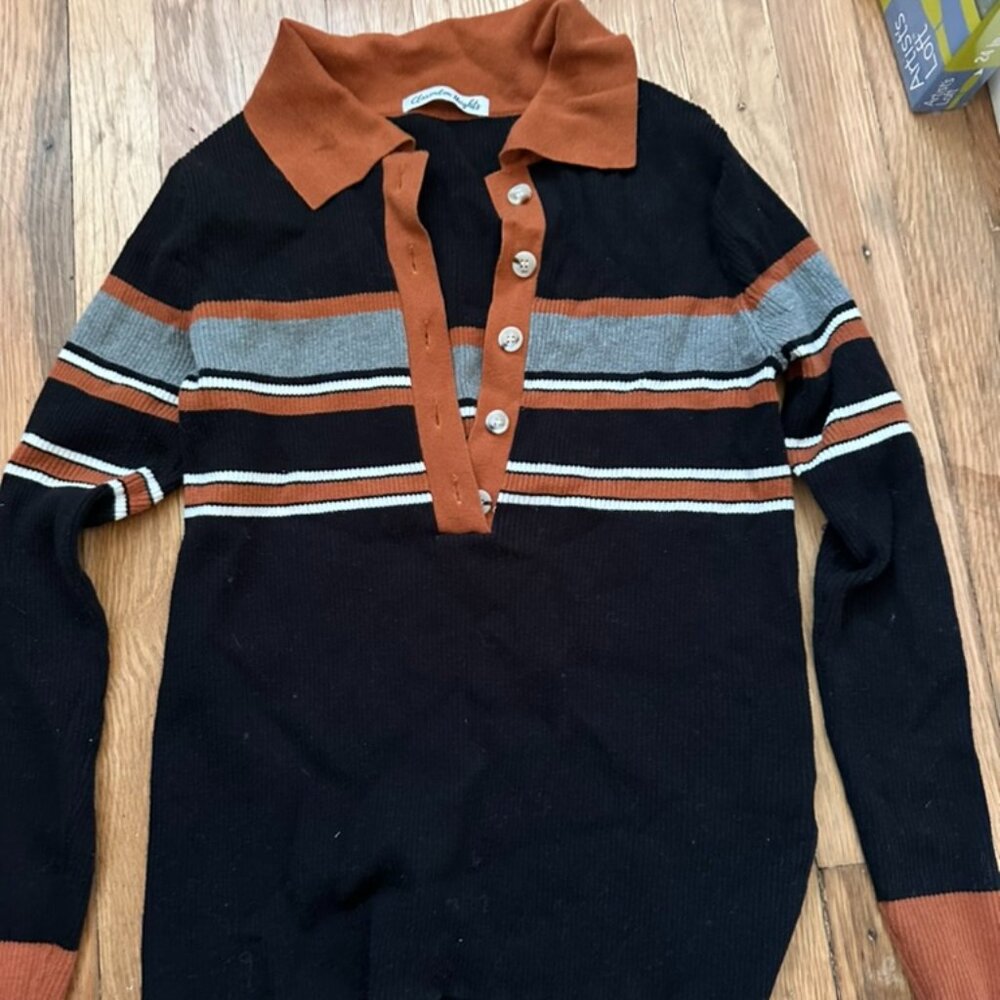 Long Sleeve Sweater Polo